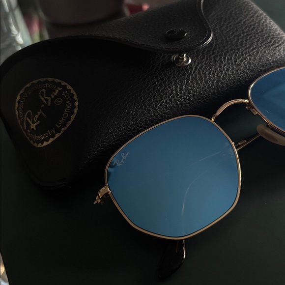 Ray Ban RB3548N Hexagonal Flat Lenses, blue lense - Picture 5 of 7